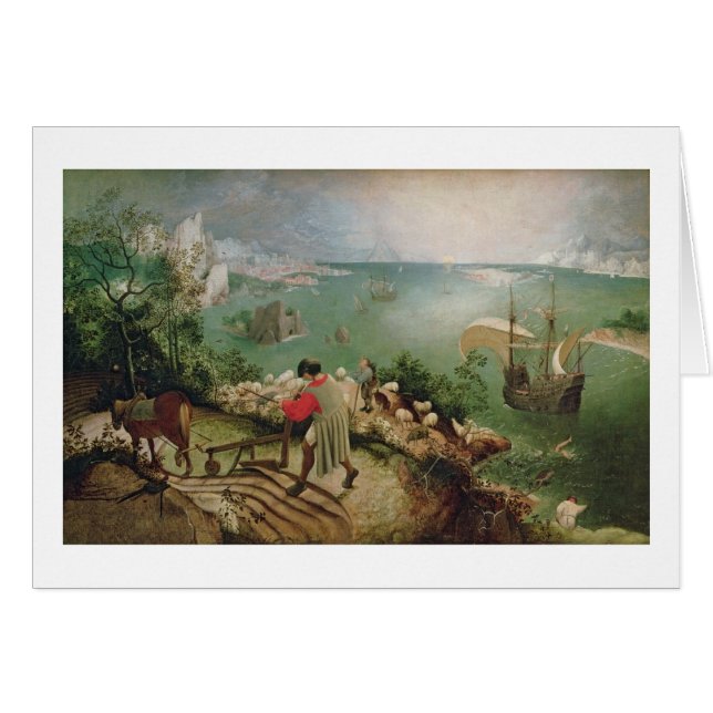 Ajardine con la caída de Ícaro, c.1555 (Anverso (Horizontal))