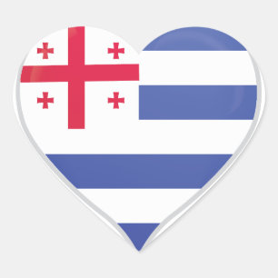 Ajaria amor bandera orgullo pegatina corazón