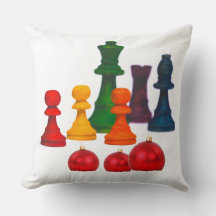 Ajedrez de Cojín decorativo en Navidades