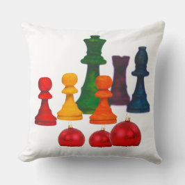 Ajedrez de Cojín decorativo en Navidades