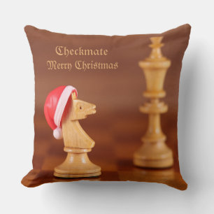 Ajedrez de Cojín decorativo en Navidades