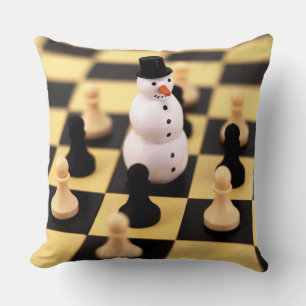 Ajedrez de Cojín decorativo en Navidades