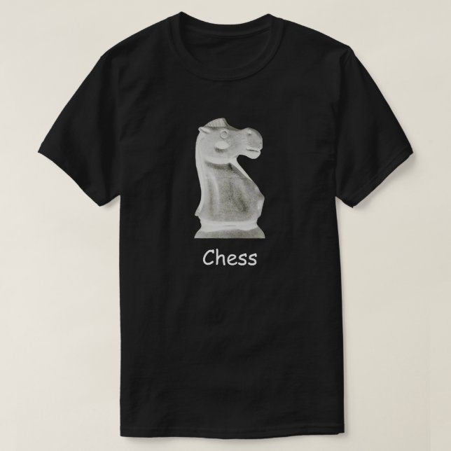 Ajedrez oscuro de camisetas de los hombres (Diseño del anverso)