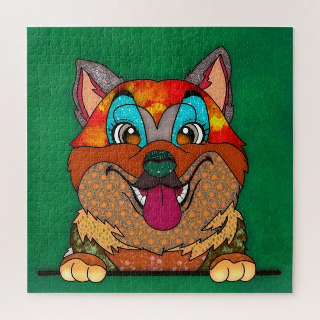 Ajita cara fea del rompecabezas de Jigsaw (Vertical)