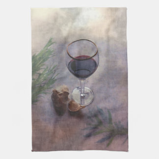 Ajo, vino y toalla de cocina de Mojo de las