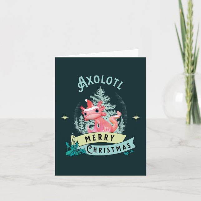 Ajolote Divertido Feliz Navidad (Anverso)
