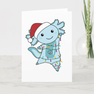 Ajolote Feliz Navidad Animales de Invierno Ajolote