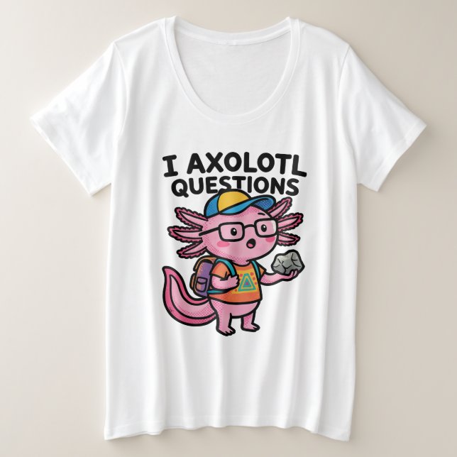 Ajolote nerd sarcástico I Preguntas de ajolote Mem (Anverso del diseño)