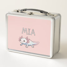 Ajolote Rosa Verde Personalizado Niño Hermoso Sala