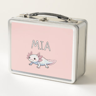 Ajolote Rosa Verde Personalizado Niño Hermoso Sala
