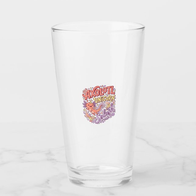 Ajolote Unicornio Salpicadura Caprichosa Bac Blanc (Anverso)