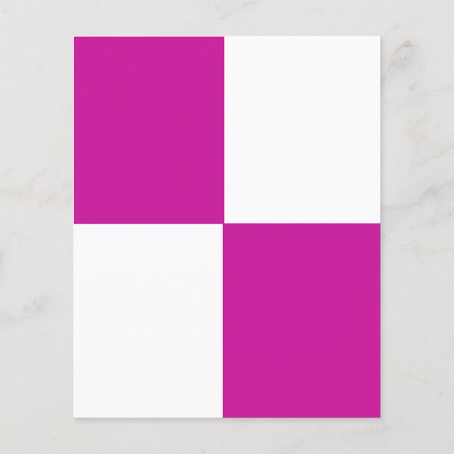 AJUSTABLE Flyer blanco y rosado caliente (Atrás)