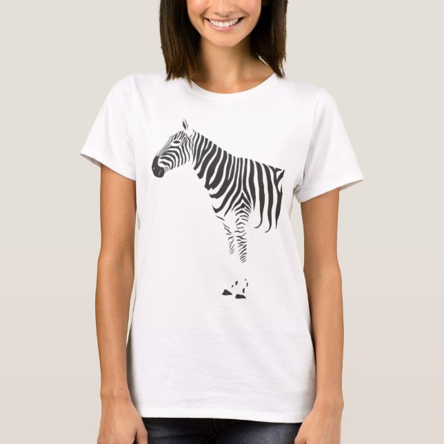 Ajuste de cebra alrededor de la camiseta (Anverso)