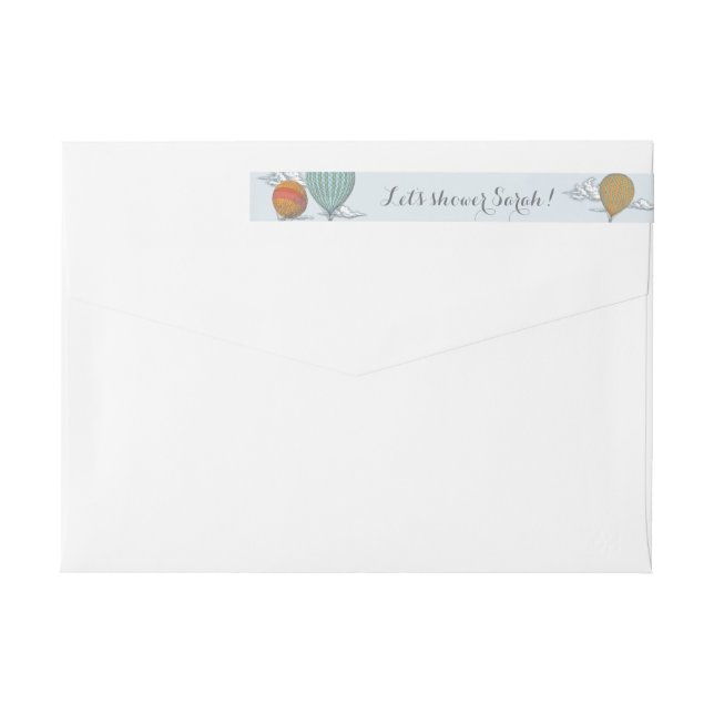 Ajuste de globo de aire caliente de arriba y de le (Reverso)