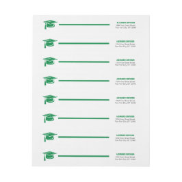 Ajuste de graduación de rótulo de negrita verde al