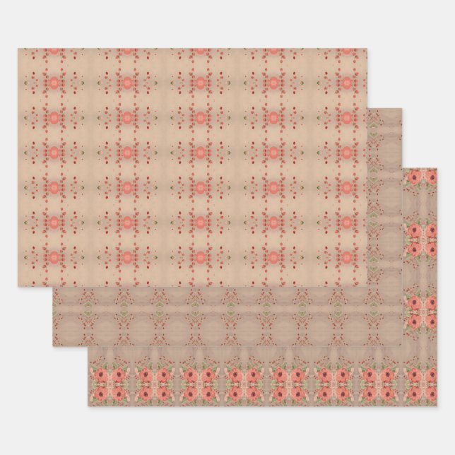 Ajuste de hoja de tres patrones diferentes (Set)