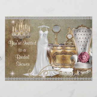 AJUSTE DE INVITACIÓN DE LA DUCHA BRIDAL SHABBY CHI