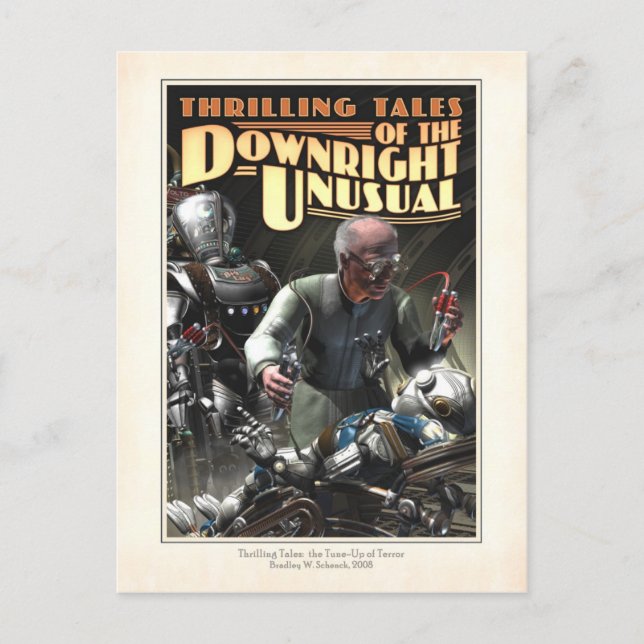 Ajuste de la tarjeta postal del terror (Anverso)