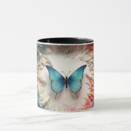 Ajuste de la taza 3D de mariposa