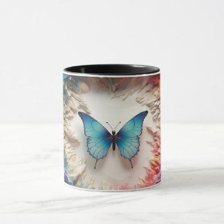 Ajuste de la taza 3D de mariposa