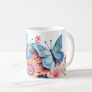 Ajuste de la taza de mariposas 3D