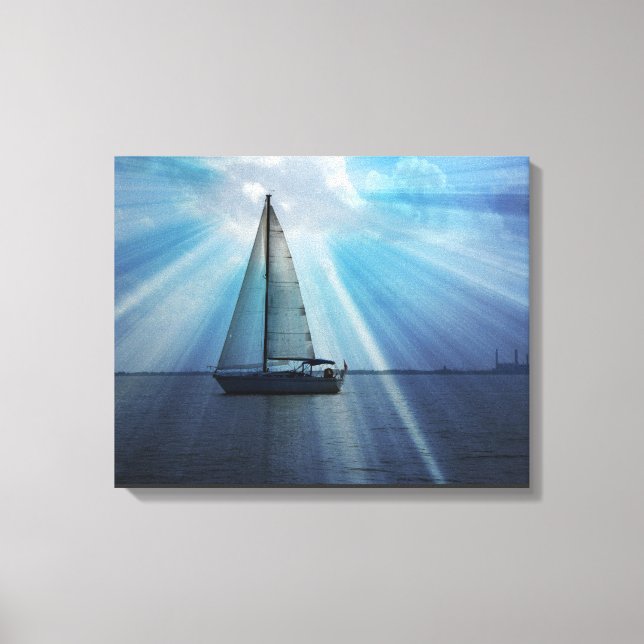 Ajuste de lienzo de barco de vela (Anverso)