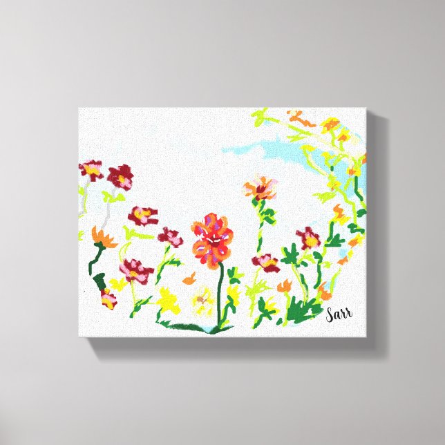Ajuste de lienzo : Flor salvaje (Anverso)