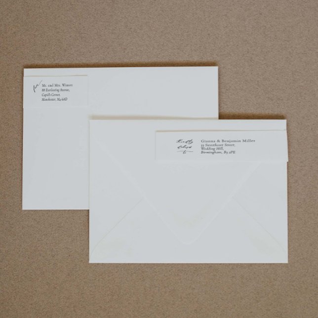 Ajuste elegante de la boda alrededor de la etiquet (Subido por el creador)