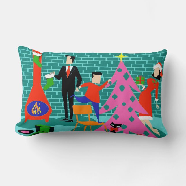 Ajuste retro la almohada del Lumbar del árbol de (Anverso)