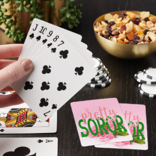 AKA Inspiró a Soror de Bonito Jugando Cartas