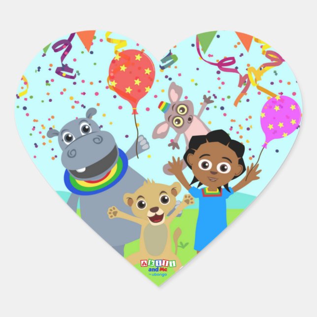 Akili & Friends Pegatina 3 (Anverso)