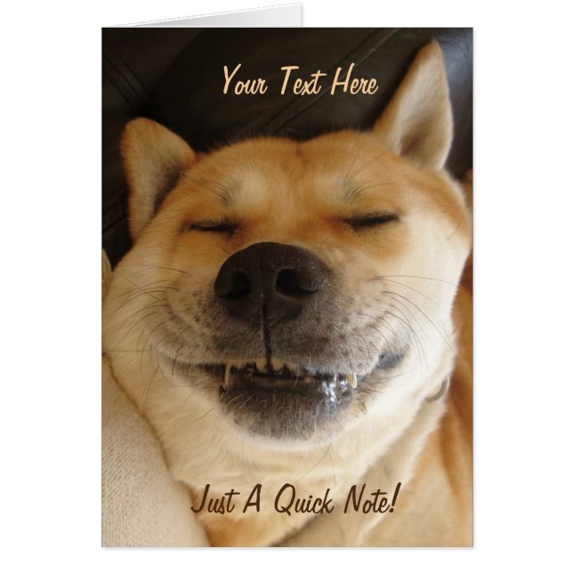 akita japonesa divertida con foto de una sonrisa t (Frente)