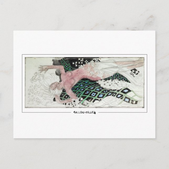 Akseli Gallen-Kallela #177 - postal Bella Artes (Anverso)