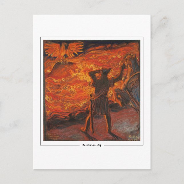 Akseli Gallen-Kallela #202 - postal Bella Artes (Anverso)