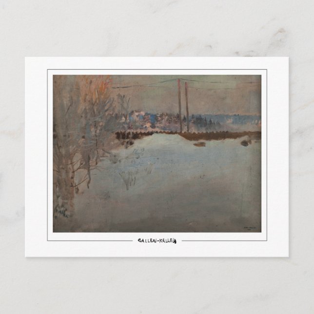 Akseli Gallen-Kallela #354 - postal Bella Artes (Anverso)