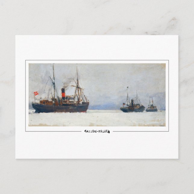 Akseli Gallen-Kallela #364 - postal Bella Artes (Anverso)