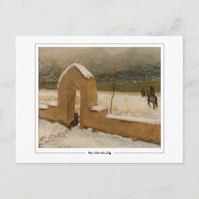 Akseli Gallen-Kallela #379 - postal Bella Artes (Anverso)