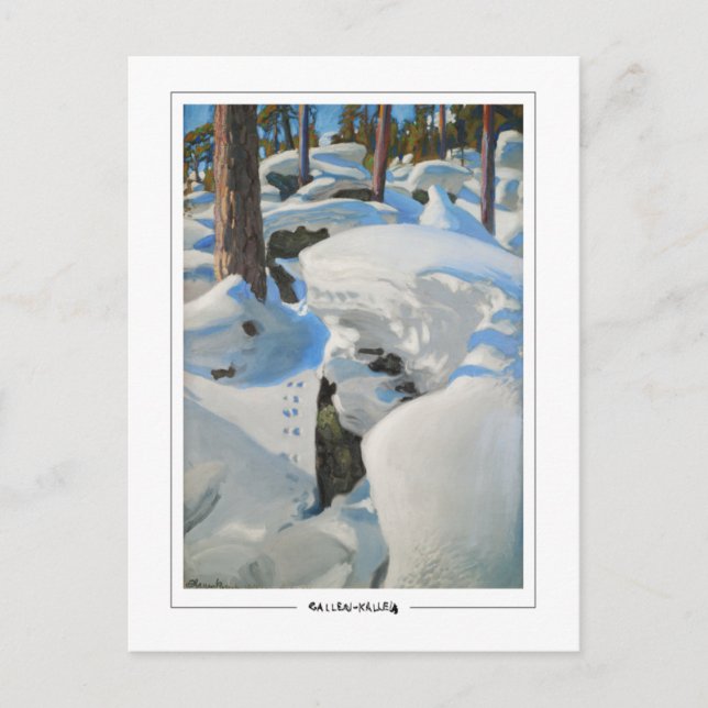 Akseli Gallen-Kallela #385 - postal Bella Artes (Anverso)