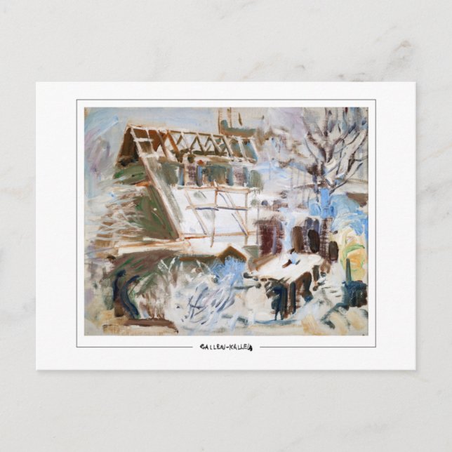 Akseli Gallen-Kallela #442 - postal Bella Artes (Anverso)