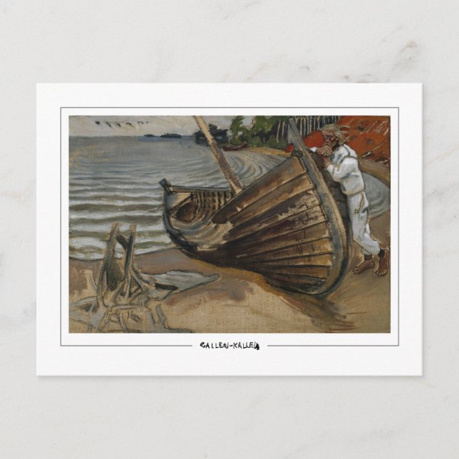 Akseli Gallen-Kallela #444 - postal Bella Artes (Anverso)