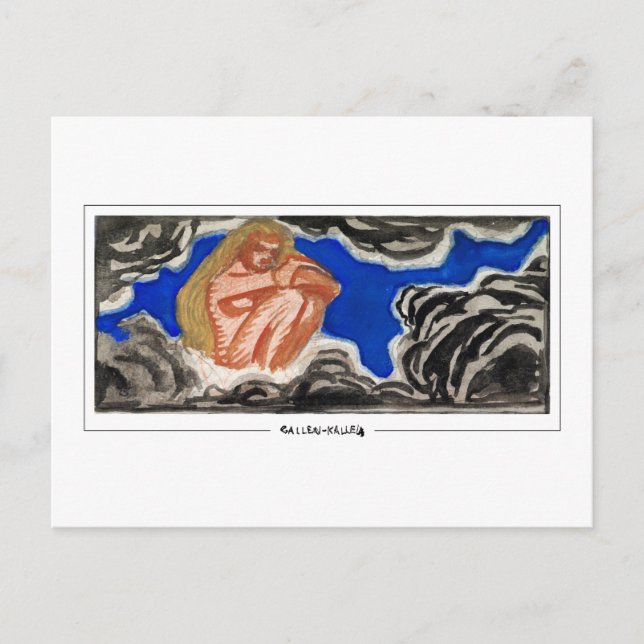 Akseli Gallen-Kallela #450 - postal Bella Artes (Anverso)