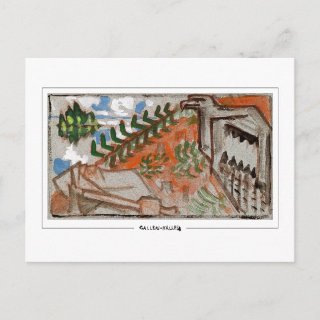Akseli Gallen-Kallela #469 - postal Bella Artes (Anverso)
