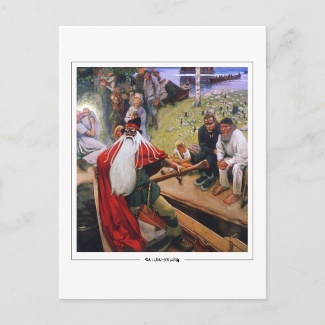 Akseli Gallen-Kallela #475 - postal Bella Artes (Anverso)