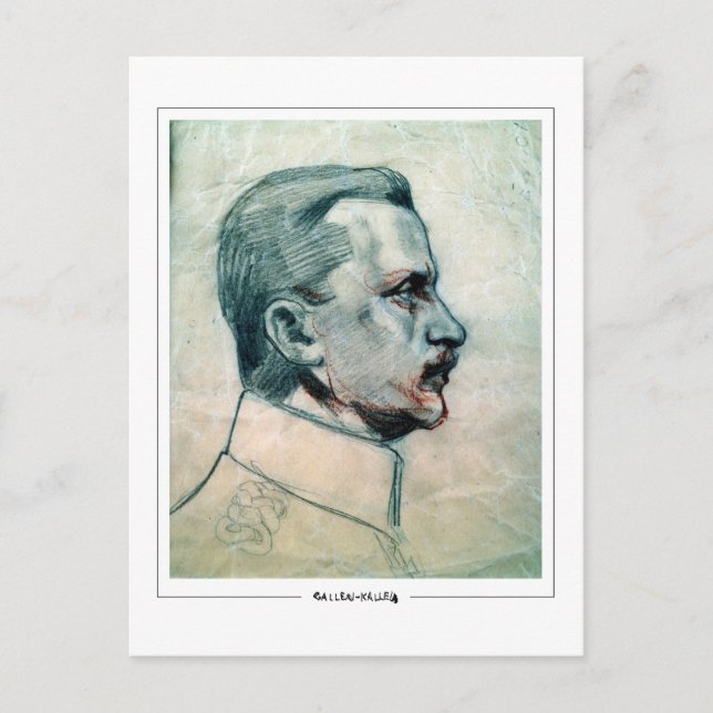 Akseli Gallen-Kallela #487 - postal Bella Artes (Anverso)