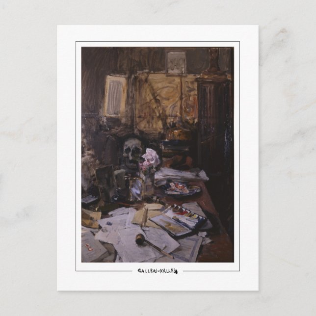 Akseli Gallen-Kallela #504 - postal Bella Artes (Anverso)