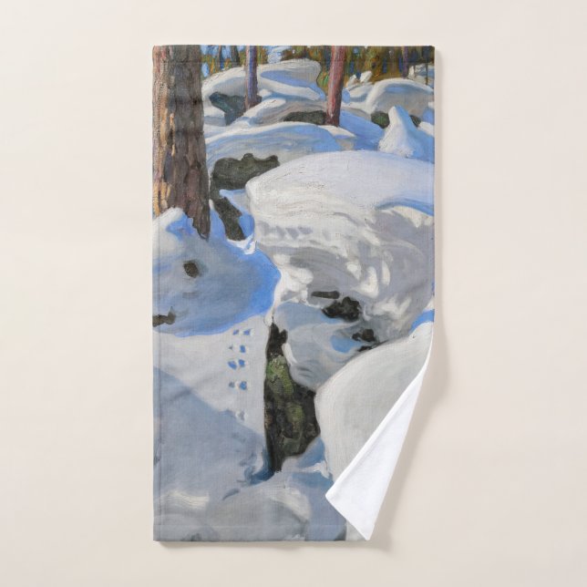 Akseli Gallen-Kallela - Lair of the Lynx (Toalla de mano)