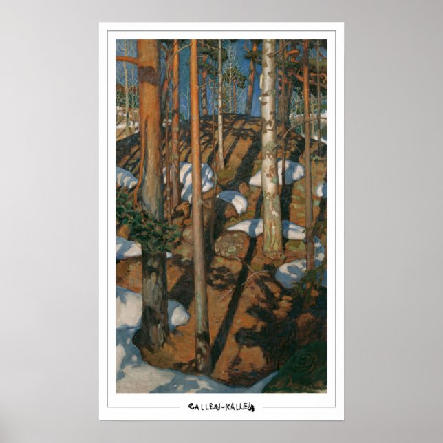 Akseli Gallen-Kallela Zedign Poster de Arte #18 (Frente)