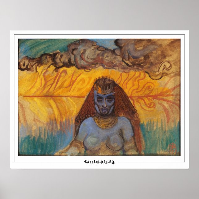 Akseli Gallen-Kallela Zedign Poster de Arte #343 (Frente)