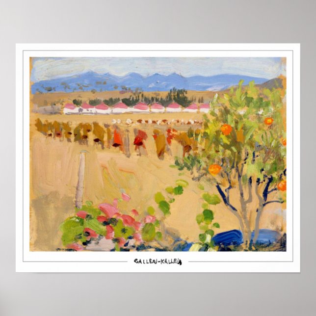 Akseli Gallen-Kallela Zedign Poster de Arte #393 (Frente)