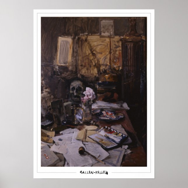 Akseli Gallen-Kallela Zedign Poster de Arte #504 (Frente)